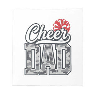 Cheer vader camouflage pom vintage vector ontwerp_ notitieblok
