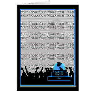 Cheer Worlds Greatest Dad Award Photo Frame Card 2
