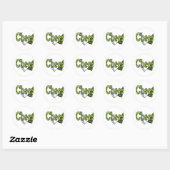 Cheer Zebra Style Stickers (Vel)