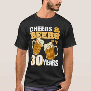 Cheeras en bier tot mijn 30-jarige baard t-shirt
