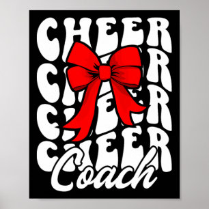 Cheercoach Cheerleader Coach Coquette Cheerleader Poster