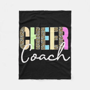 Cheercoach Luipaard Cheerleading Schattige Cheerco Fleece Deken