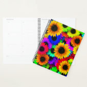 Cheerful Array of Colorful Sunflower Planner (Display)