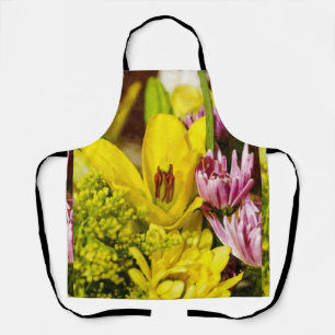 Cheerful Bouquet Painterly Schort