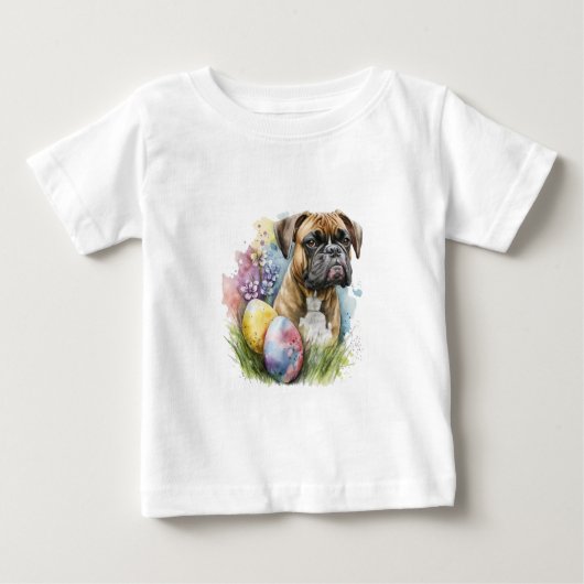 Cheerful Boxer Dog Easter Egg, Happy Easter Boxer (Voorkant)