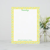 Cheerful & Bright Lemons Vine Orchard Personaliser (Staand voorkant)