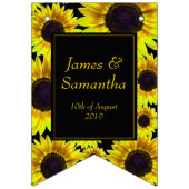 Cheerful Bright Yellow Sunflower - Vlaggetjes (Tweede vlag)