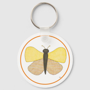 Cheerful Butterfly Sleutelhanger-Erin Brie Art Sle Sleutelhanger
