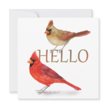 Cheerful Cardinals-Holiday Greeting