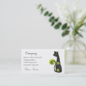 Cheerful Cat Visitekaartje (Staand voorkant)