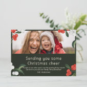 Cheerful Cherries - kerstkaart Kaart (Staand voorkant)