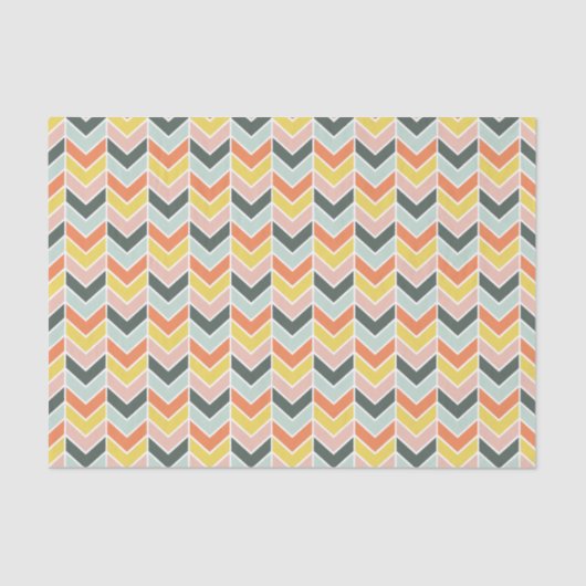 Cheerful Chevron van Origami-Prints Tissuepapier (Voorkant)