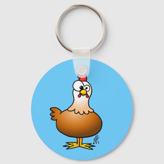 Cheerful Chicken Sleutelhanger (Voorkant)
