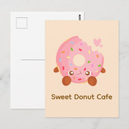 Cheerful Donut With Sprinkles Briefkaart