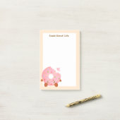 Cheerful Donut With Sprinkles Post-it® Notes (Op bureau)