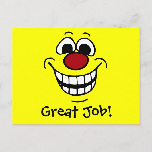 Cheerful Face Grumpey Briefkaart (Voorkant)