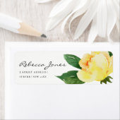 CHEERFUL GEEL WATERVERF FLORAAL ADRES ETIKET (Insitu)