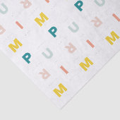 Cheerful Happy Purim Colorful Tissuepapier (Detail)