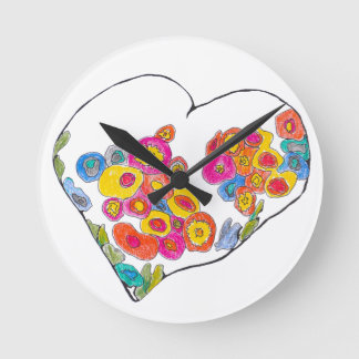Cheerful Heart by Lydia's Art Sangria Ronde Klok