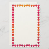 Cheerful Hearts Stationery Briefpapier (Voorkant / Achterkant)