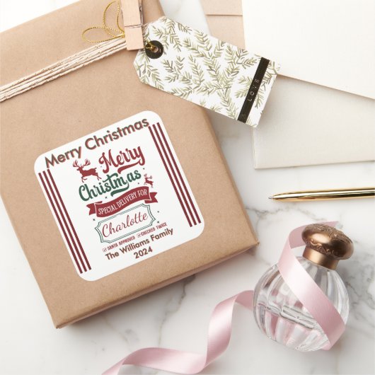 Cheerful Holiday Spirit Sticker (Cadeaux)