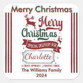Cheerful Holiday Spirit Sticker (Devant)