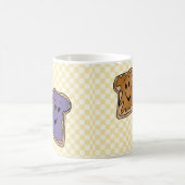 Cheerful Peanut Butter en Jelly Cartoon Friends Koffiemok (Center)