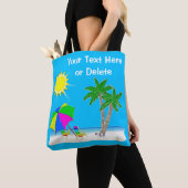 Cheerful Personalized Beach Canvas tassen (Dichtbij)