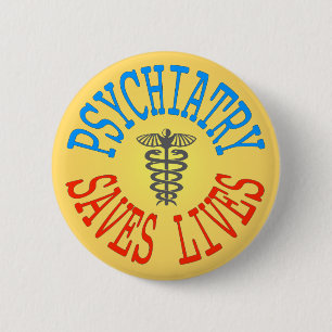 Cheerful Pro-Psychiatry-Button Ronde Button 5,7 Cm