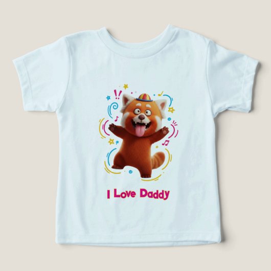 Cheerful Red Panda 3D Cartoon  (Design voorkant)