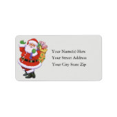 Cheerful Santa Address Label (Voorkant)