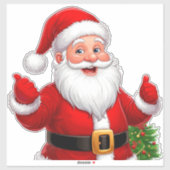 Cheerful Santa Claus Sticker (Vel)