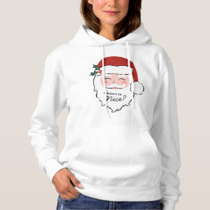 Cheerful Santa Face   Naughty of Nice? T-shirt