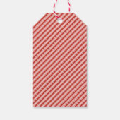 Cheerful Santa Face | Roze en rode kerstcadeautjes Cadeaulabel (Achterkant)