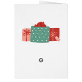 Cheerful Santa Face | Roze en rood | (Achterkant)