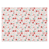 Cheerful Santa Kerstmis Tafelkleed (Voorkant (Horizontaal))