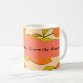 Cheerful Sinaasappel Lemon Fruit Koffiemok (Voorkant rechts)