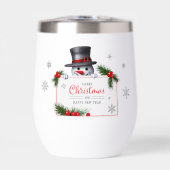 Cheerful Snowman Christmas New Year Greetings  (Avant)