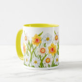 Cheerful Spring Daffodils Ringer Mok (Voorkant links)