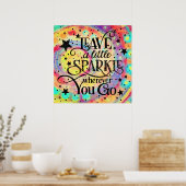 Cheerful Stars Laat een spleet achter Poster (Keuken)