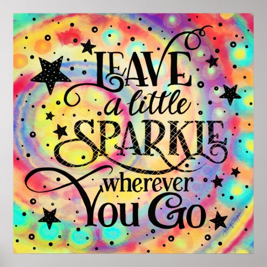 Cheerful Stars Laat een spleet achter Poster (Voorkant)