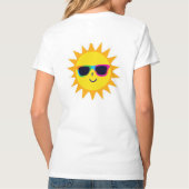Cheerful Sunglass Sun – Fun Summer Vibes T-Shirt (Dos)