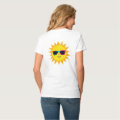 Cheerful Sunglass Sun – Fun Summer Vibes T-Shirt (Dos entier)