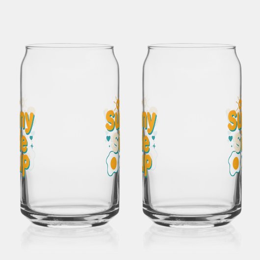 Cheerful "Sunny Side Up" with Egg and Sun (Gauche)