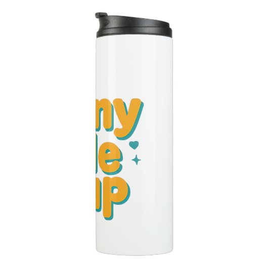 Cheerful "Sunny Side Up" with Egg and Sun Thermosbeker (Geroteerd rechts)