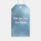 Cheerful White Daisy Cadeaulabel (Achterkant)