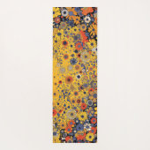 Cheerful Yellow Floral Yogamat (Achterkant)