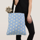 Cheerful yellow starry tote bag (De près)