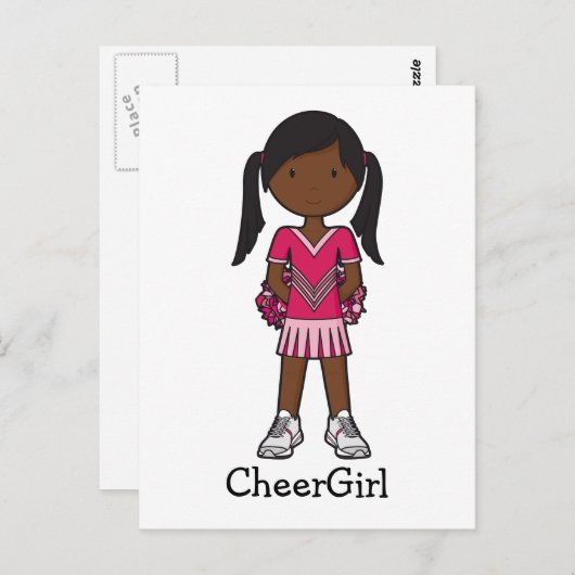 CheerGirl Briefkaart (Voorkant / Achterkant)