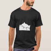 Cheering Bongo Cat Meme T-shirt (Voorkant)